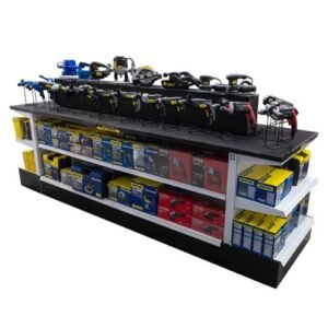 Góndola con herramientas eléctricas